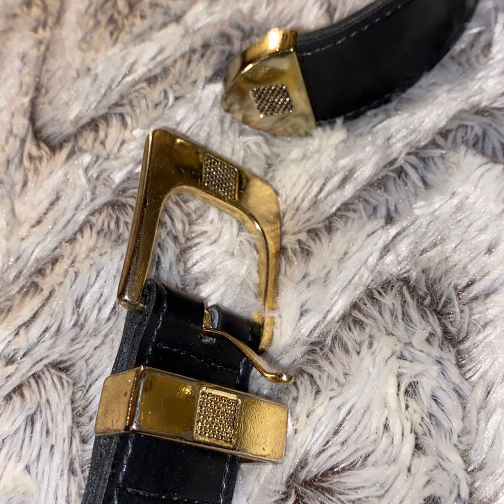 Belt with bonded leather